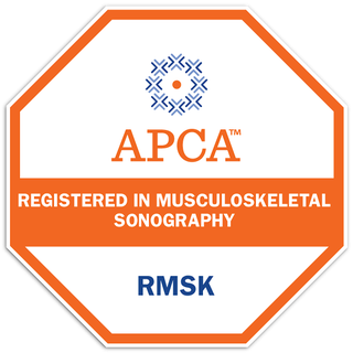 Registered in Musculoskeletal Sonography (RMSK) — verified on Credly